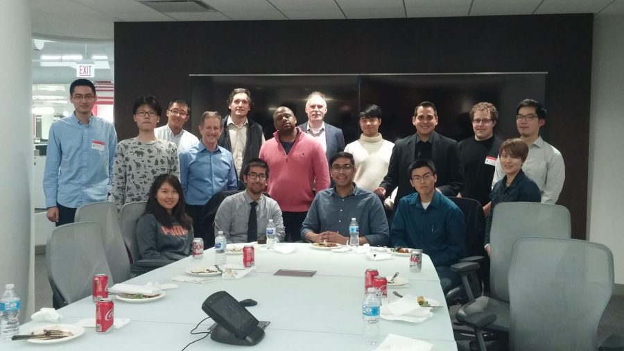 Members+of+the+College+of+Engineering+staff+pose+for+a+picture.+The+college+has+begun+a+new+program+to+bring+University+engineers+to+Chicago.+